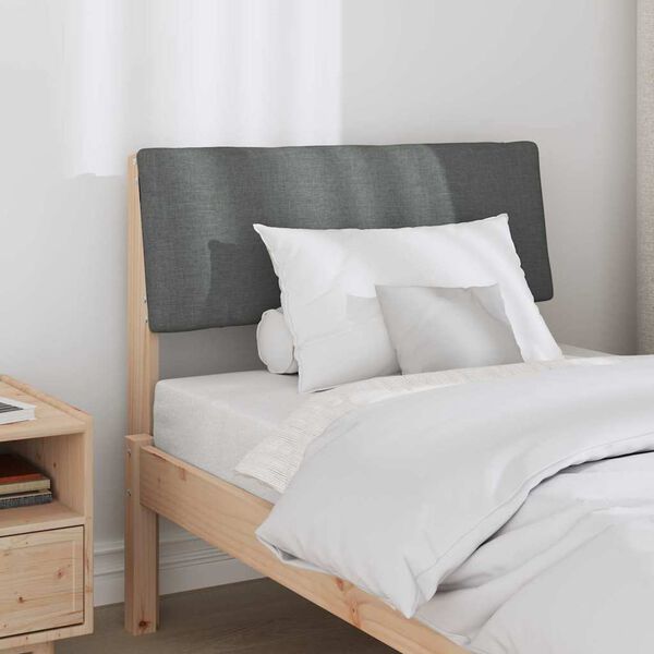 vidaXL Verhoiltu sängynpääty Tumma harmaa 75 cm Massiivinen mänty