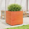 vidaXL Puutarhakukkalaatikko vahanruskea 70x70x72,5 cm t&auml;ysi m&auml;nty