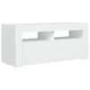 vidaXL TV-taso LED-valoilla valkoinen 90x35x40 cm
