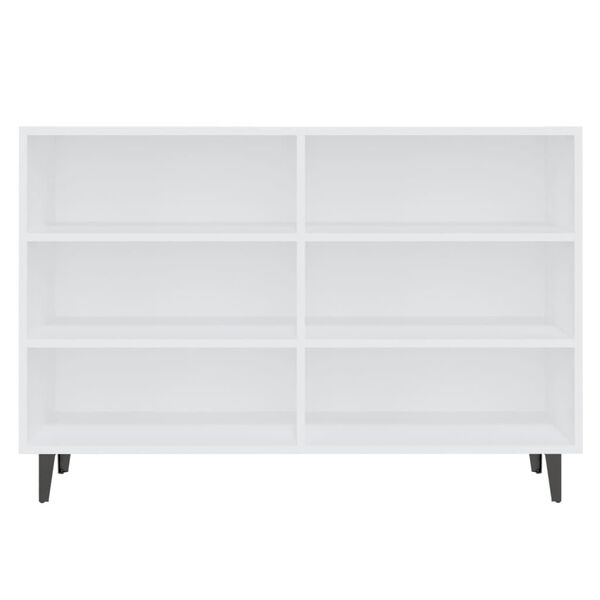 vidaXL Senkki valkoinen 103,5x35x70 cm tekninen puu