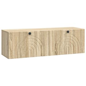 vidaXL Sein&auml;lle asennettava TV-kaappi Sonoma-tammi 98 x 31 x 30 cm