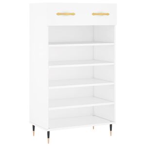 vidaXL Kenk&auml;kaappi valkoinen 60x35x105 cm tekninen puu