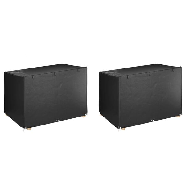 vidaXL Keinun penkinsuojat 2 kpl 12 rengasta 215x150x130/150 cm PE