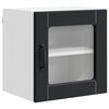 vidaXL Keitti&ouml;kaappi hyllyll&auml; 2 pcs Musta 40 x 31 x 40 cm Tekninen puu