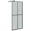 vidaXL Walk-in suihkusein&auml;ke 90x195 cm tumma karkaistu lasi