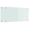 vidaXL Keitti&ouml;n v&auml;litila 2 pcs Valkoinen 80 x 40 cm karkaistu lasi