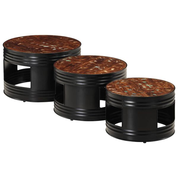 vidaXL Baarip&ouml;yd&auml;t rumputyyli 3 kpl kierr&auml;tetty t&auml;yspuu