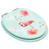 vidaXL WC-istuin soft close -kannella MDF flamingokuosi