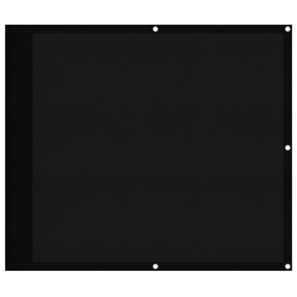 vidaXL Parvekesuoja musta 90x700 cm 100% polyesteri Oxford kangas