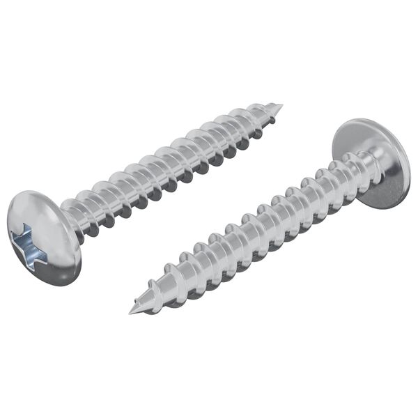 vidaXL Puuruuvi 2 pcs Hopea &Oslash; 8,6 x 31 mm Rauta