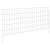 vidaXL Puutarha-aita, jossa on paalut 48 kpl 115 x 50 cm Hopea