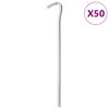 vidaXL Telttatapit 50 kpl 23 cm &Oslash;7 mm galvanoitu ter&auml;s