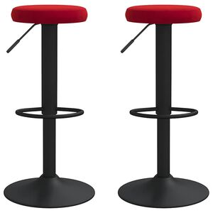 vidaXL Baarijakkarat 2 kpl viininpunainen sametti