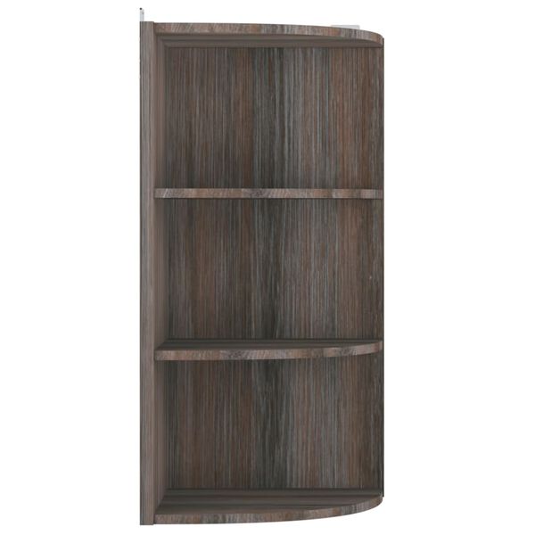 vidaXL Sein&auml;kulmahylly harmaa ja Sonoma-tammi 30x31,5x60 cm lastulevy