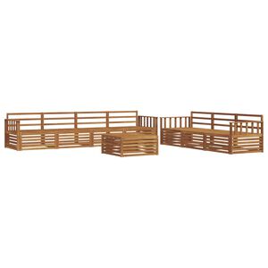 vidaXL Ulkosohvakokoelma 8 pcs Luonnollinen Tihe&auml; akasiapuu