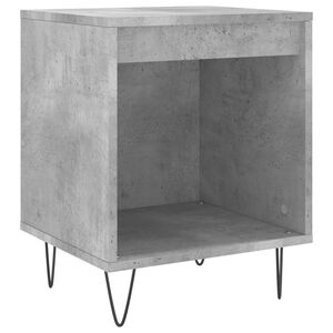 vidaXL Y&ouml;p&ouml;yt&auml; betoninharmaa 40x35x50 cm tekninen puu