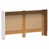 vidaXL L&auml;mp&ouml;patterin suojat 2 kpl valkoinen 152x19x81,5 cm MDF