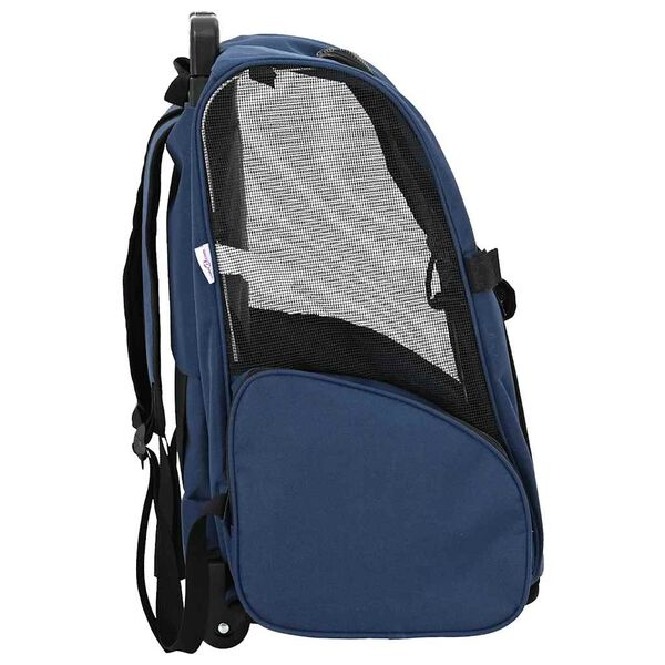 vidaXL Lemmikkikärryt 3-in-1 Design Sininen 48x32x(57-106) cm Oxford-kangas