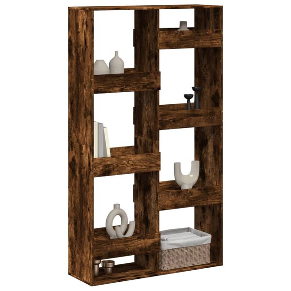 vidaXL Huoneenjakaja savutammi 100x33x175 cm tekninen puu