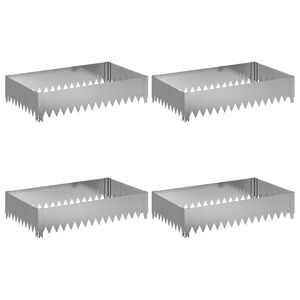 vidaXL Nurmireunus 4 kpl 100 x 60 x 20 cm Ter&auml;s Hopea