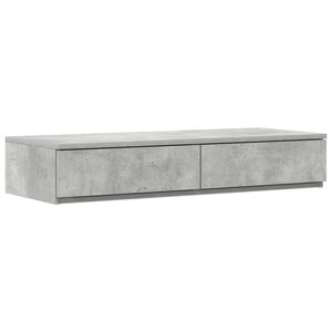 vidaXL S&auml;ngynaluslaatikot Betoni Harmaa 100 x 36,5 x 16,5 cm