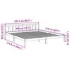 vidaXL S&auml;ngynrunko erikoispitk&auml; ilman patjaa 200x210 cm t&auml;ysi m&auml;nty
