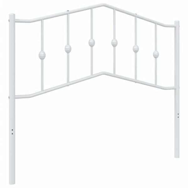 vidaXL Metallinen vaihtop&auml;&auml;ty valkoinen 107 cm