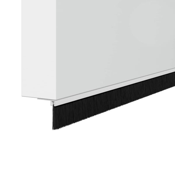 vidaXL Kierteellinen oven harjasulku 12 pcs Valkoinen 100 cm