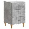 vidaXL Y&ouml;p&ouml;yt&auml;kaappi Betoninharmaa 43 x 41 x 66,5 cm Tekninen puu