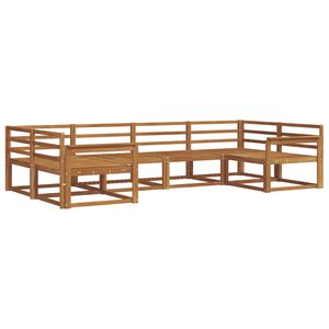 vidaXL Ulkosohvakokoelma 6 pcs Luonnollinen Tihe&auml; akasiapuu