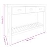 vidaXL Konsolip&ouml;yt&auml; 110x35x80 cm t&auml;ysi kuusi