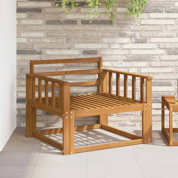 vidaXL Ulkotilan keskisohva Tihe&auml; akasiapuu Luonnollinen