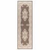 vidaXL R&auml;yst&auml;skynnysmatto FLORNES Kudottu Taupe-kuvio 67 x 150 cm PP