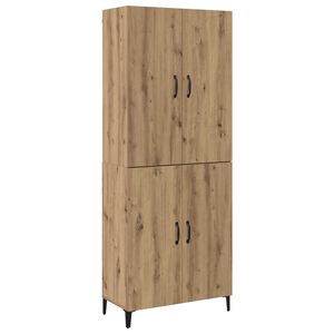 vidaXL Korkea kaappi 2 kpl Artisan tammi 69,5 x 34 x 180 cm