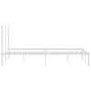 vidaXL Metallinen s&auml;ngynrunko p&auml;&auml;dyll&auml; valkoinen 140x190 cm