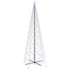 vidaXL Kartio joulukuusi 1400 kylm&auml;n valkoista LED-valoa 160x500 cm