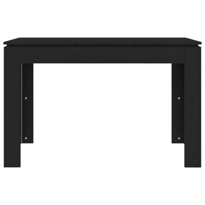 vidaXL Ruokapöytä musta 120x60x76 cm lastulevy