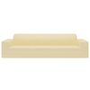 vidaXL Joustava 4-istuttavan sohvan p&auml;&auml;llinen kerma polyesteri jersey
