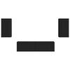 vidaXL TV-tasosetti 4 pcs Musta Tekninen puu