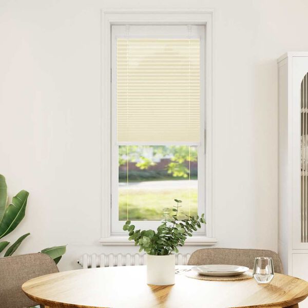 vidaXL laskostettu Blind Cream 50x150 cm Kankaan leveys 49,4 cm