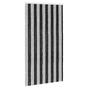 vidaXL Hy&ouml;nteiskangas Chenille Harmaa ja musta 118 x 220 cm 100% PP