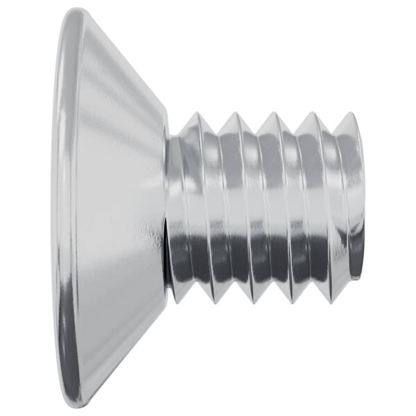 vidaXL Upotetut p&auml;&auml;ruuvit 2 pcs Hopea M4 x 6 mm Ter&auml;s