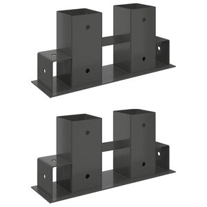 Polttopuiden Pinoamisapuv&auml;line 2 pcs Antrasiitti 34 x 10 x 15 cm
