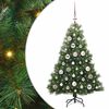 vidaXL Tekojoulukuusi 150 LED-valoilla Vihre&auml; 120 cm PE ja PVC