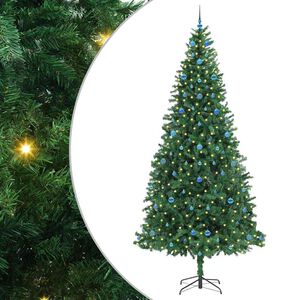 vidaXL Tekojoulukuusi jalustalla Vihre&auml; 300 cm PVC ja Metalli ja Muovi