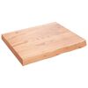 vidaXL P&ouml;yt&auml;levy vaaleanruskea 60x50x(2-6) cm k&auml;sitelty t&auml;ystammi