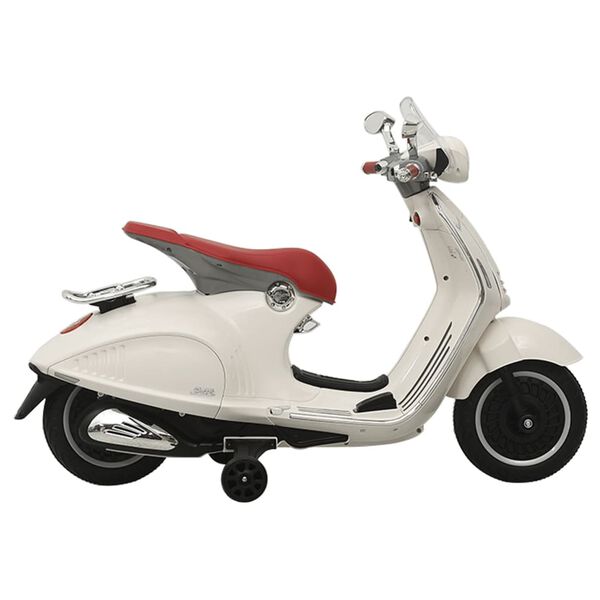 vidaXL Sähkömoottoripyörä lapsille Vespa GTS300 valkoinen