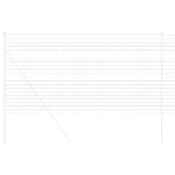 vidaXL Hitsattu lankaa Hopea 0,4 x 10 m