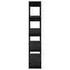 vidaXL Kirjahylly/tilanjakaja musta 100x30x160 cm