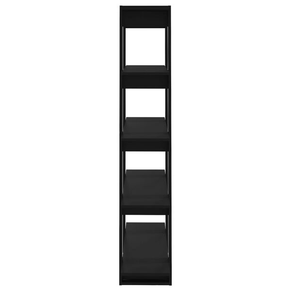 vidaXL Kirjahylly/tilanjakaja musta 100x30x160 cm